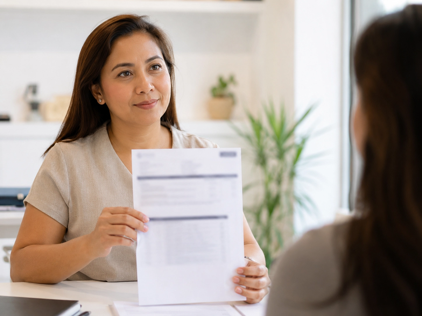 Cliente que se va con un plan financiero personalizado y próximos pasos claros de Mesa Financiera